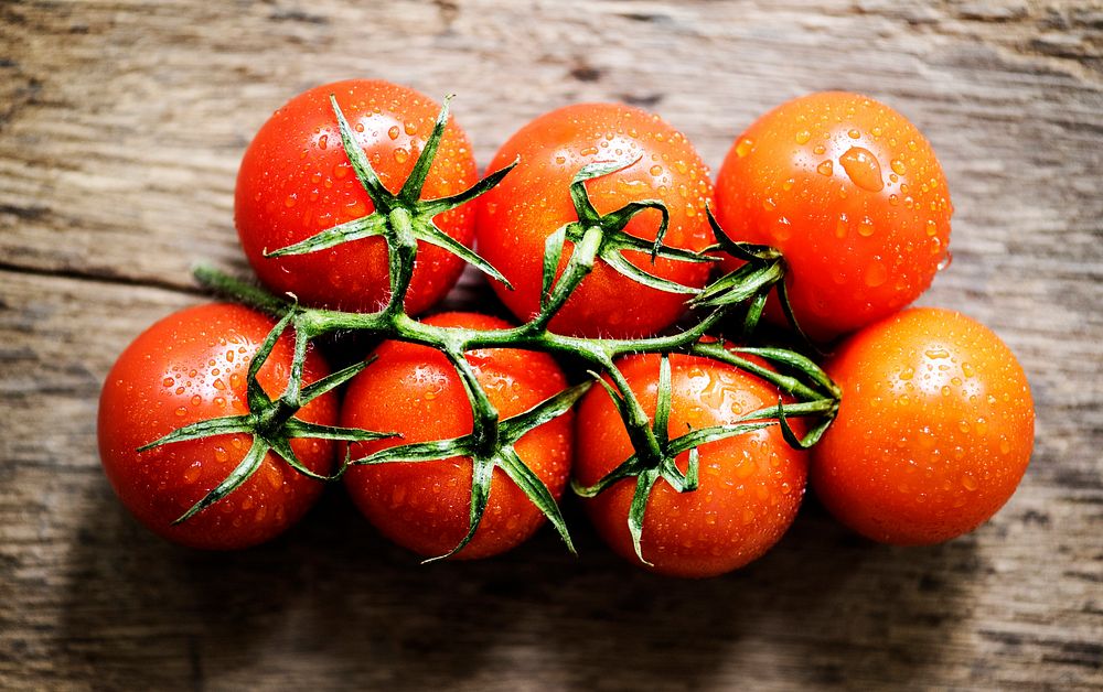 Fresh natural raw red tomato