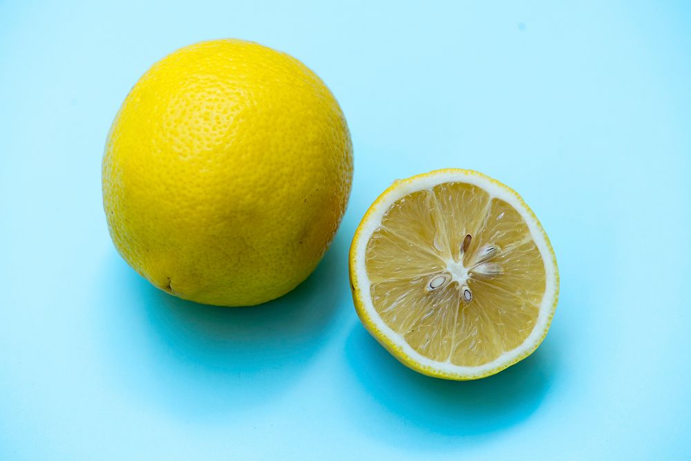 Closeup of fresh lemon