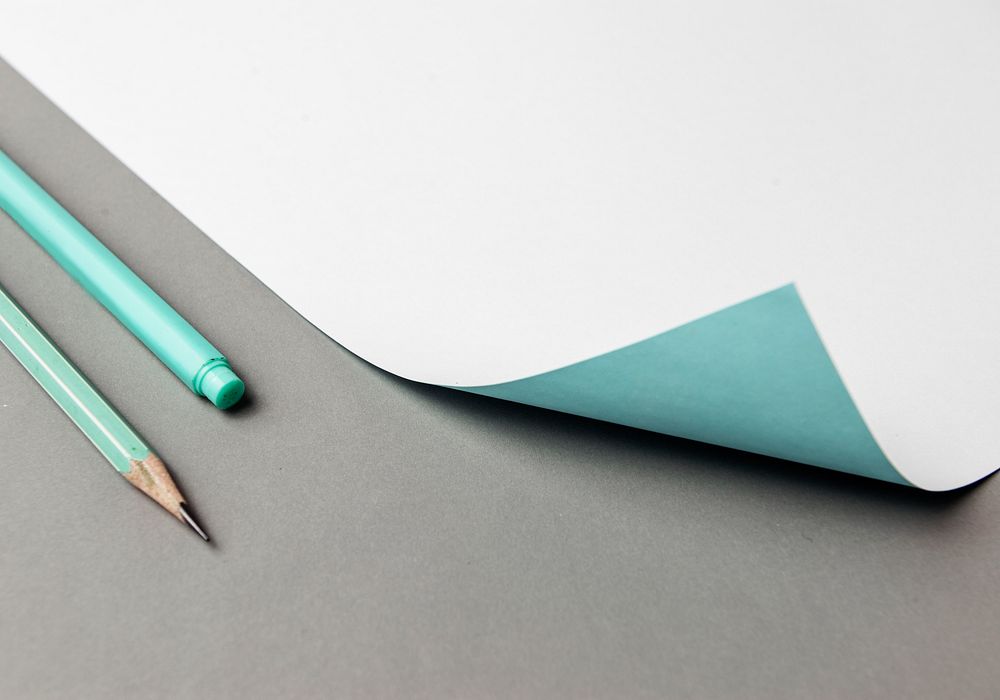 Closeup of paper stationery