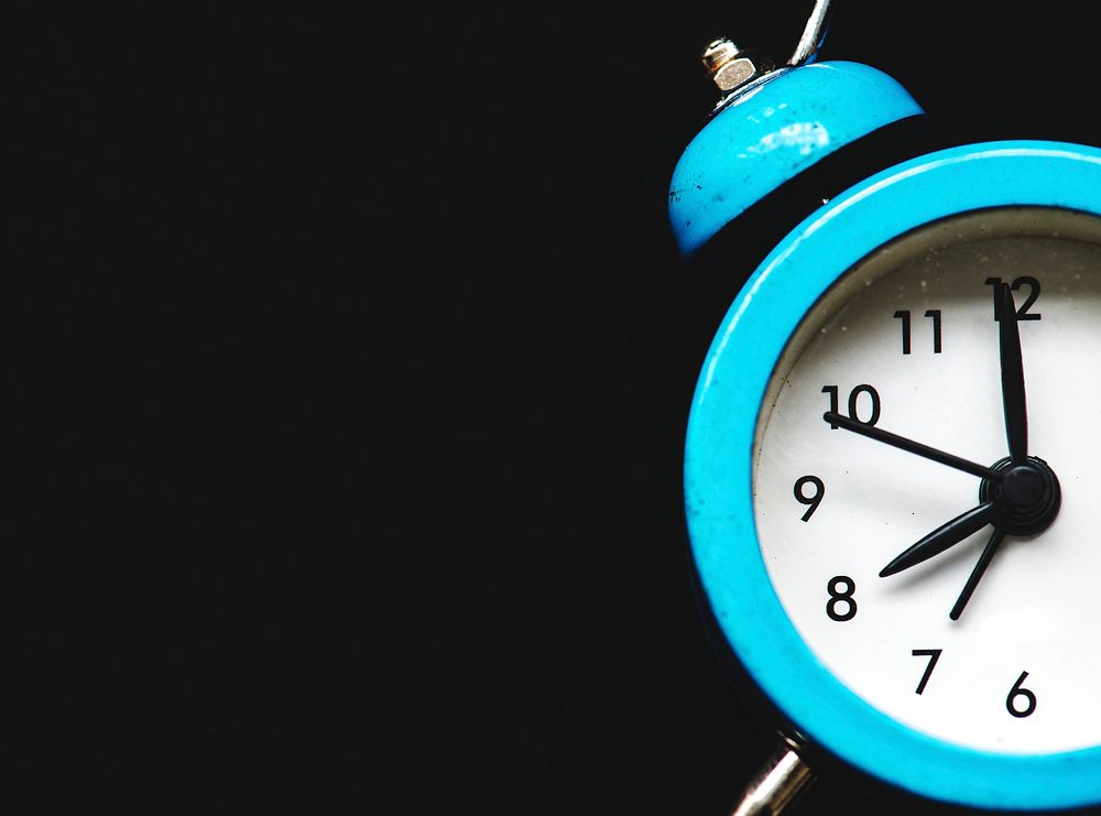 Closeup of watch clock time