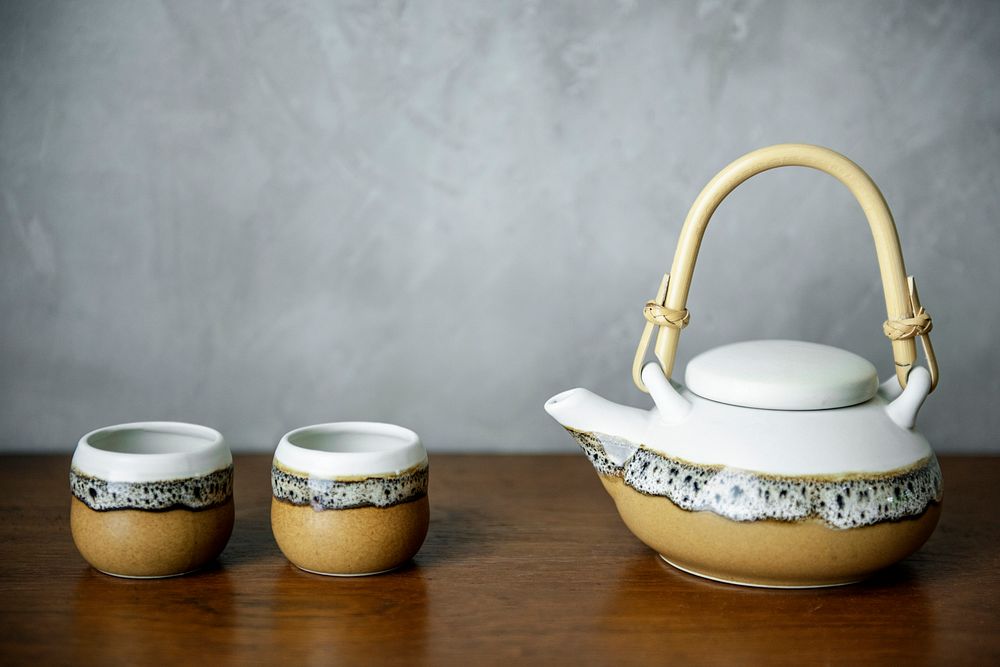Japanese culture tea pot set 