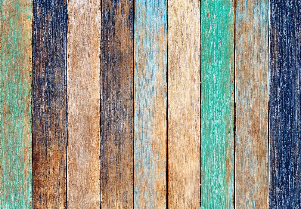 Colorful Wooden Plank