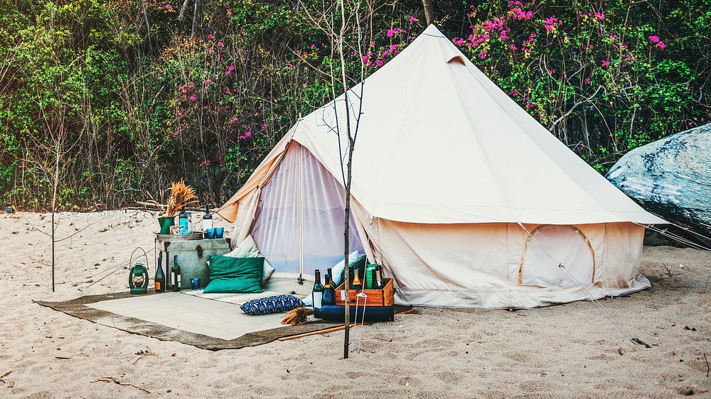 Tent Camp Wild Journey Resting Outdoor Trip Concept