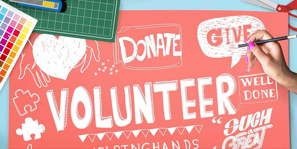 Volunteer Donate Give Helping Hand Concept