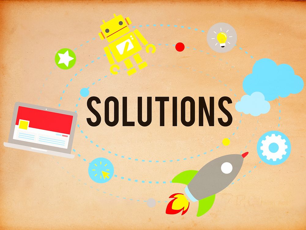 Solution Innovation Solving Progress Strategy Plan Concept
