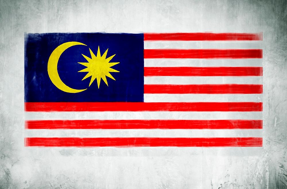 Illustration And Painting Of The National Flag Of Malaysia