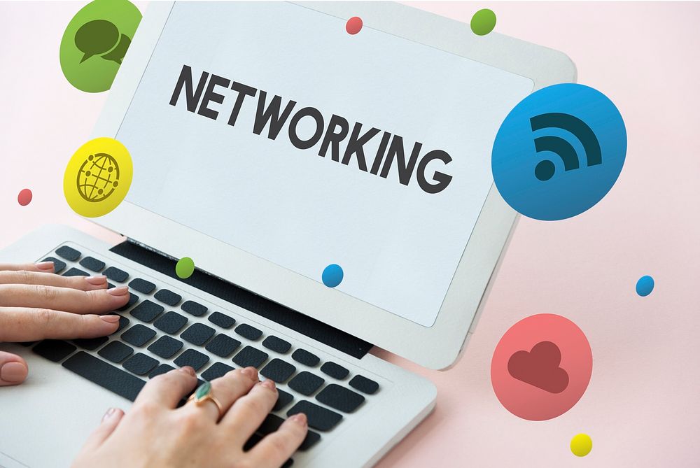 Internet Communication Network Icon Concept
