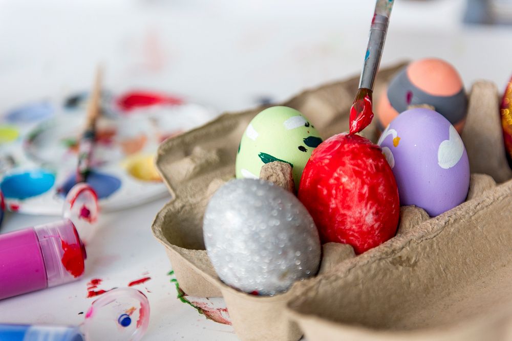 Easter traditional to paint eggs.