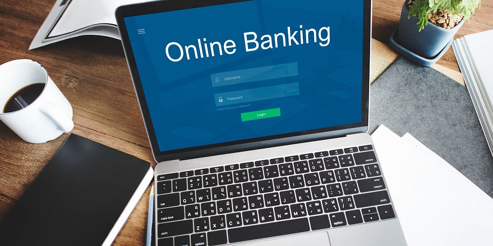Online banking concept