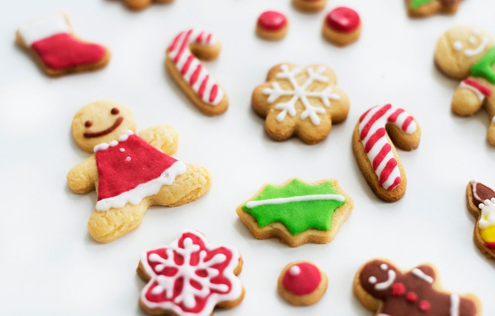 Christmas Bakery Gingerbread Cookies Concept