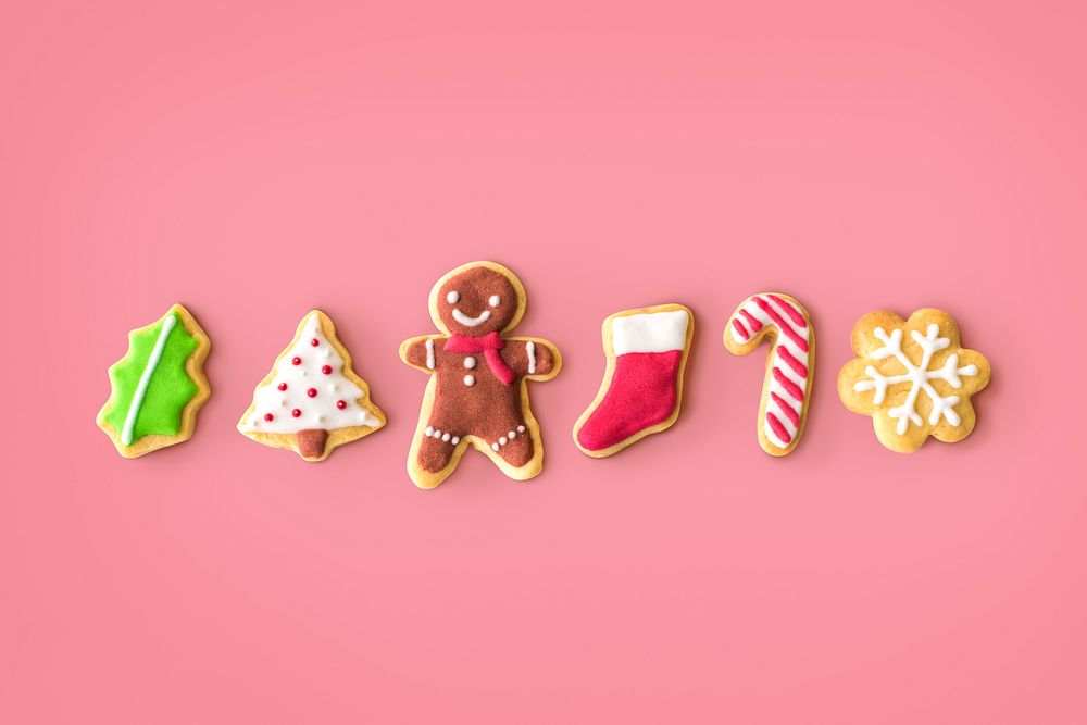 Christmas Bakery Gingerbread Cookies Concept