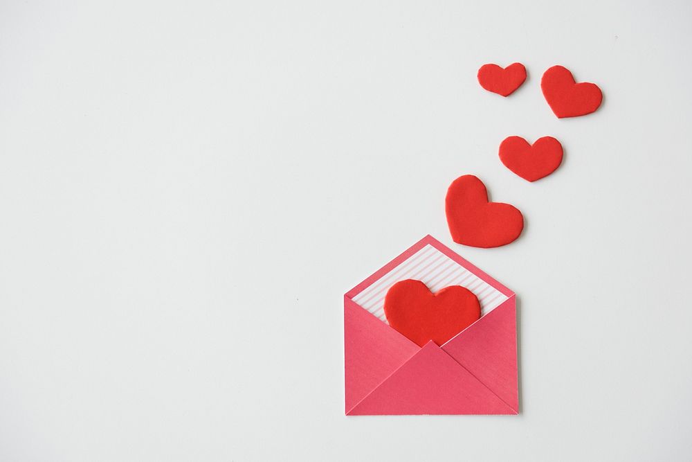 Heart Love Letter Envelope Scatter