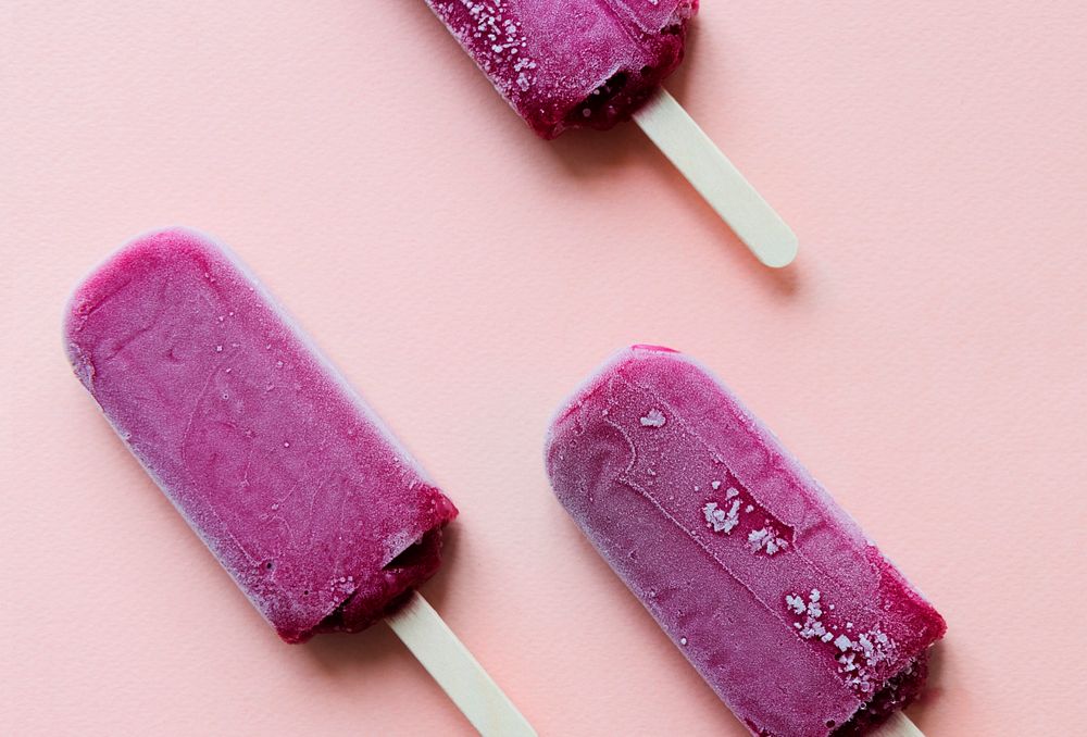 Summer ice popsicles 