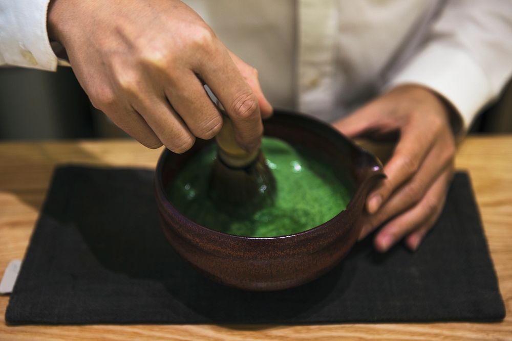 Traditional Japanese Matcha green tea