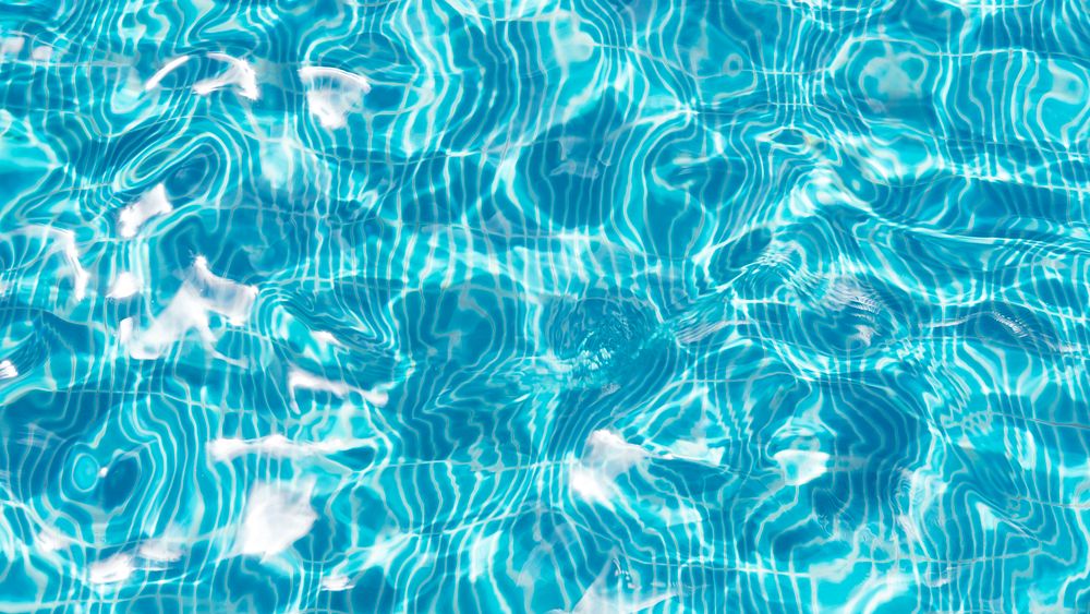 Summer desktop wallpaper background, blue swimming pool
