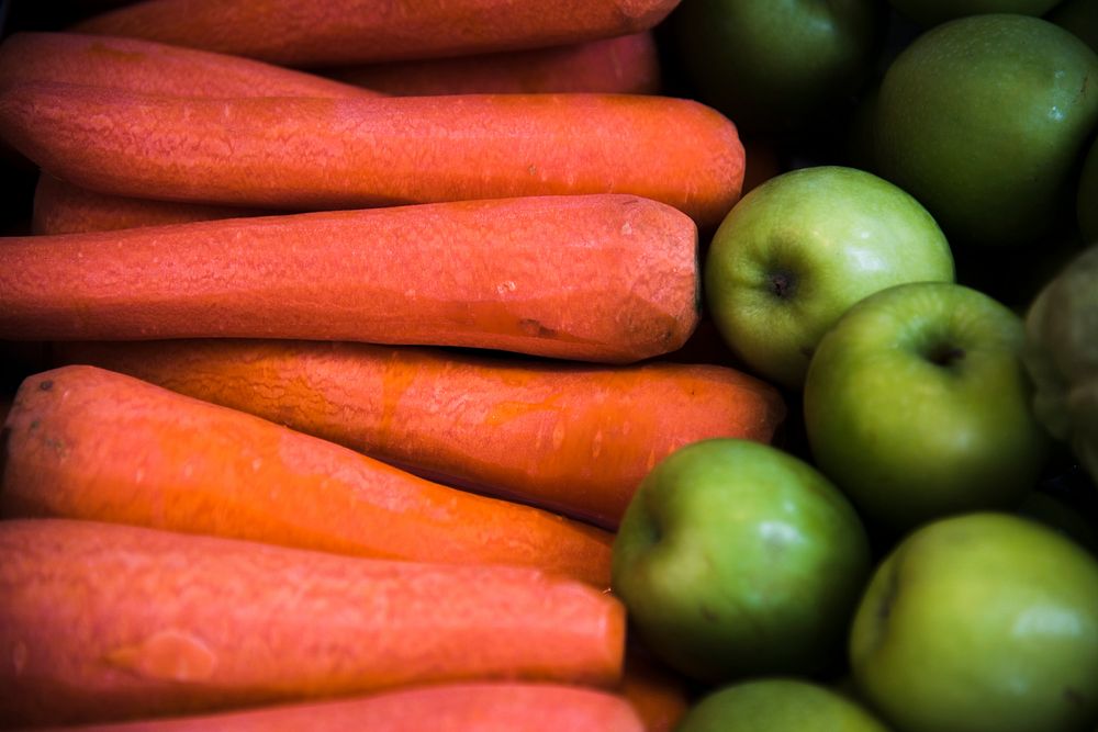 Carrot Green Apple Fresh Healthy