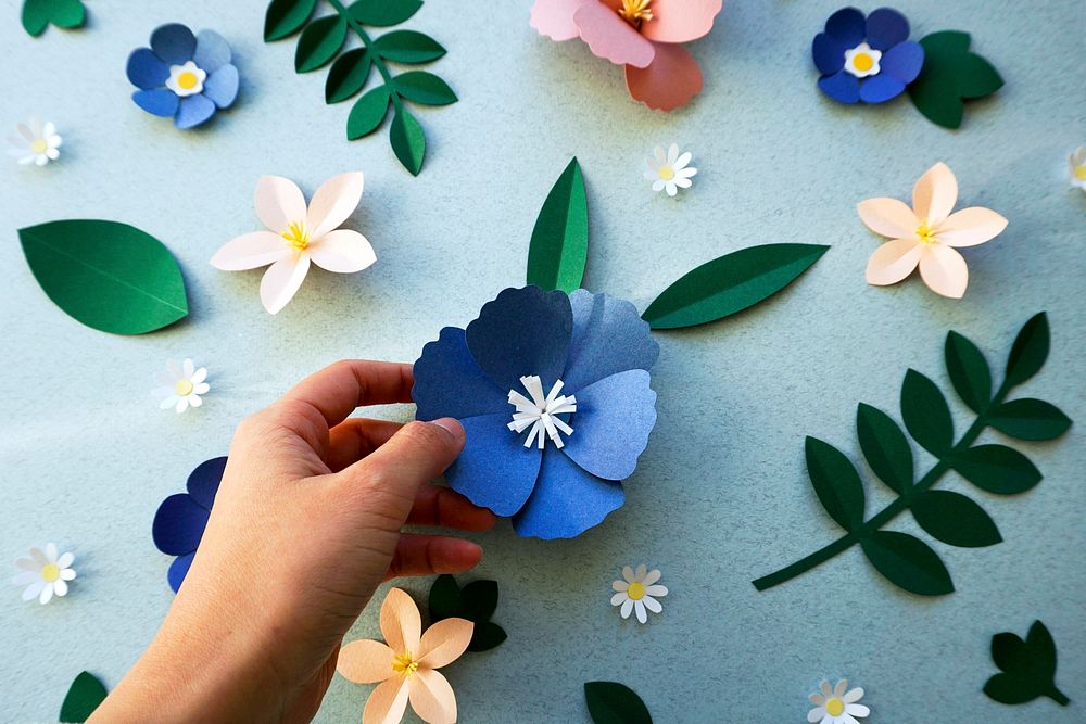 Flower paper craft handmade collection