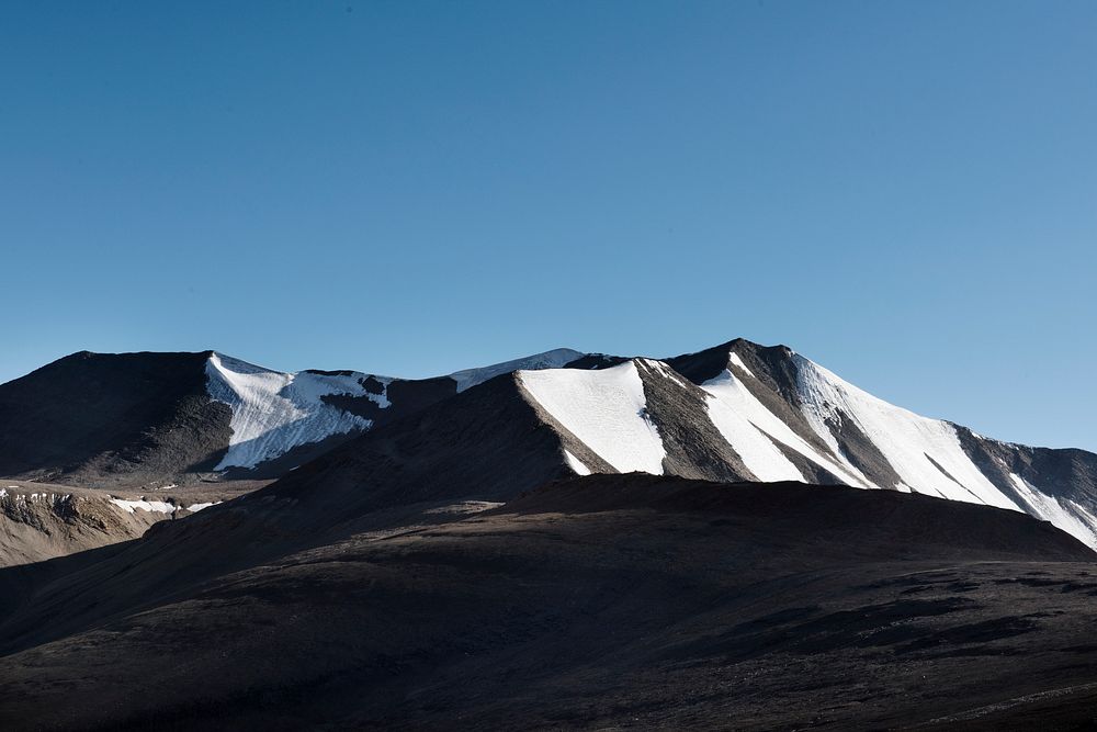 Snow covered mountains in Northern India