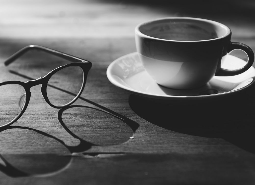 Glasses Cup Coffee Break Concept