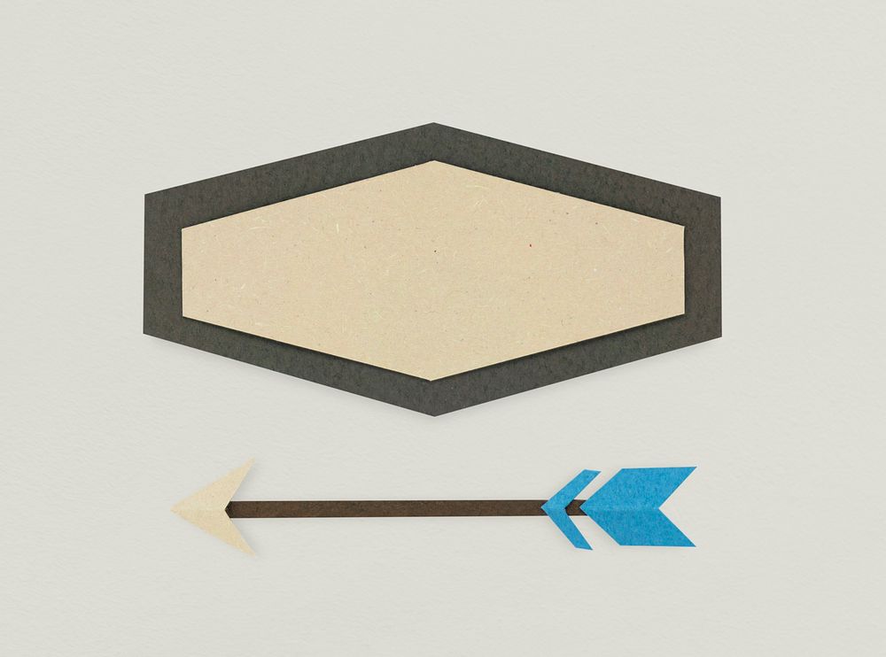 Geometrical Shape Arrow Icon Symbol Sign