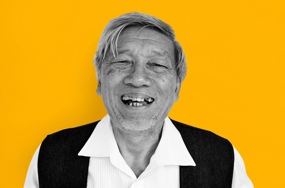 Man Cheerful Smiling Portrait Concept