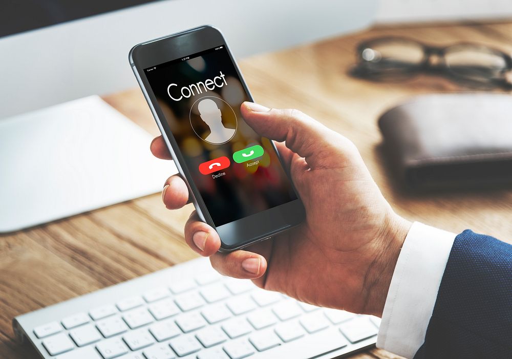 Connect Incoming Call Communication Concept