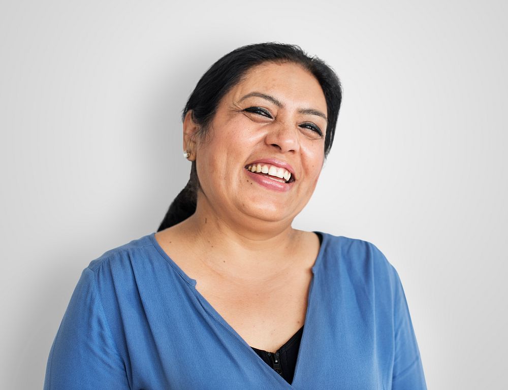 Portrait of happy Indian woman