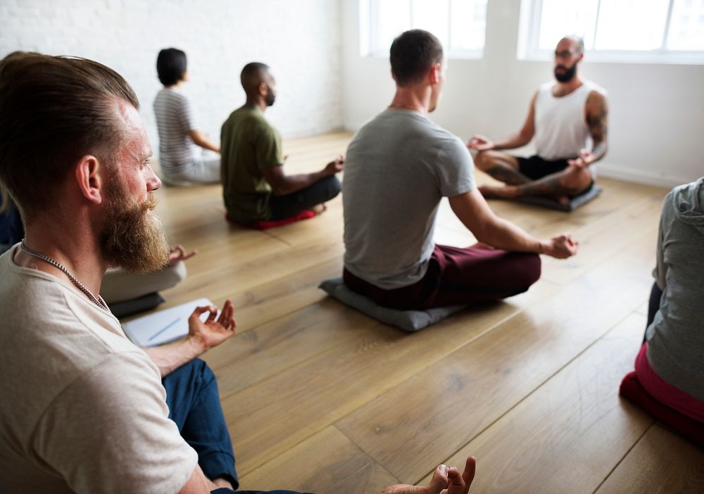 Yoga class concept