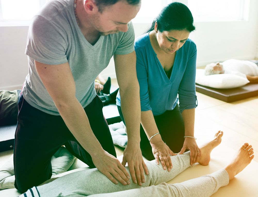 Practical training shown by trainer