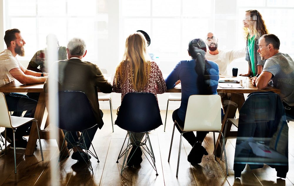 Meeting Table Networking Sharing Concept