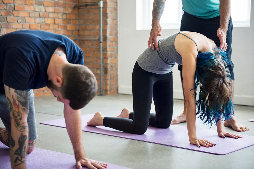 Yoga Practice Exercise Class Concept