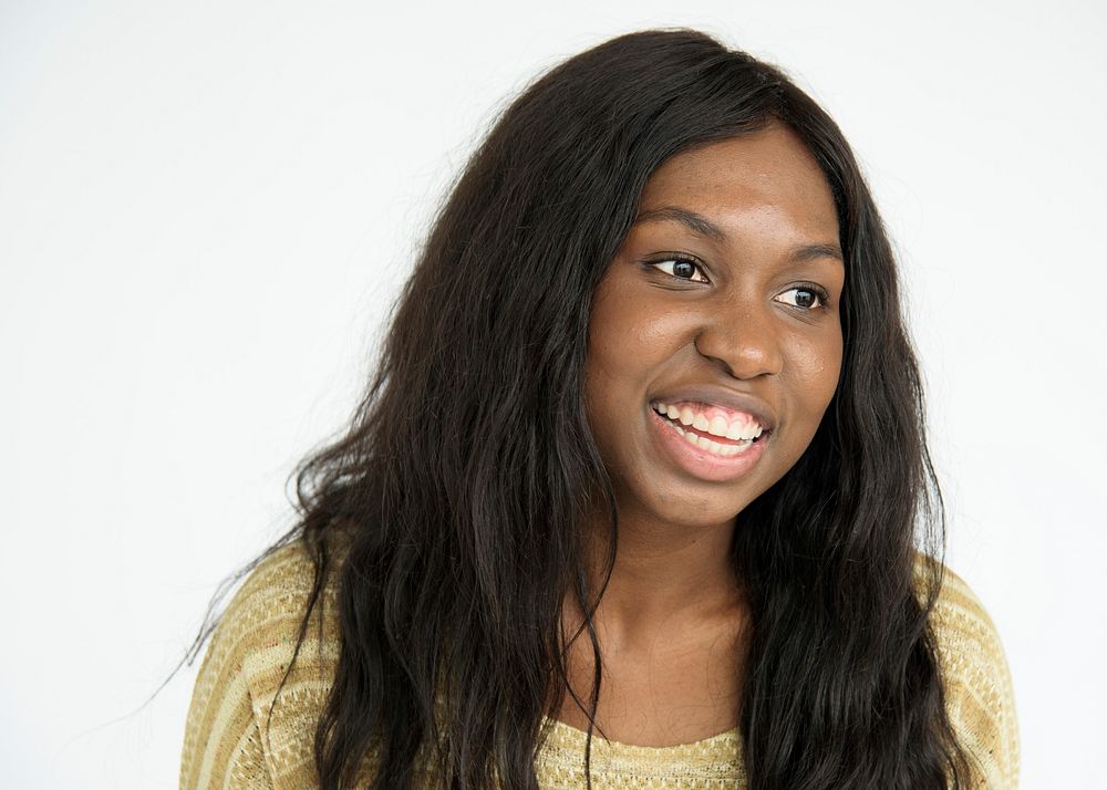 Portrait of beautiful African American woman