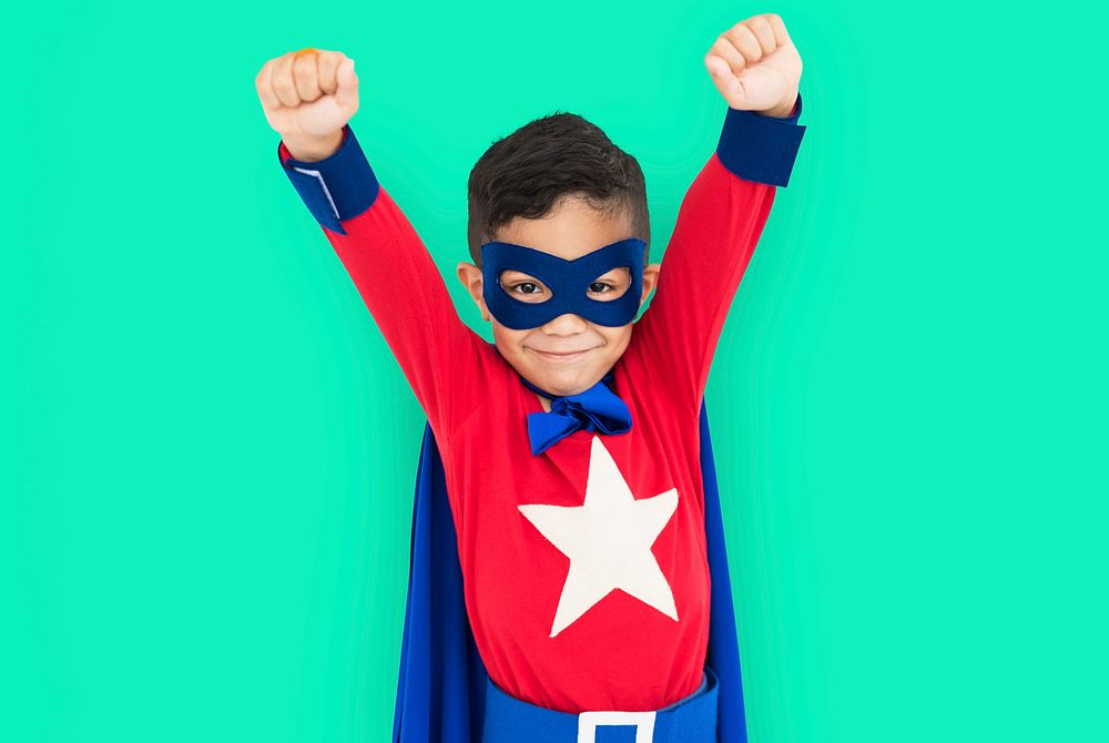 Superhero Boy Child Courageous Kid Concept