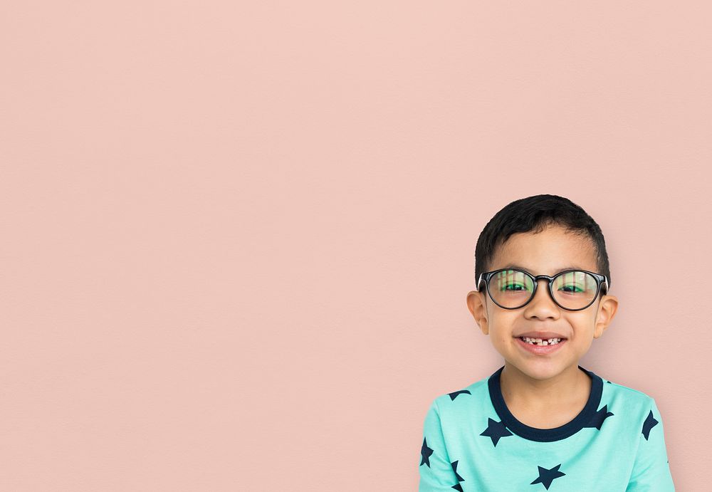 Little Boy Wear Glasses Smile Photo rawpixel