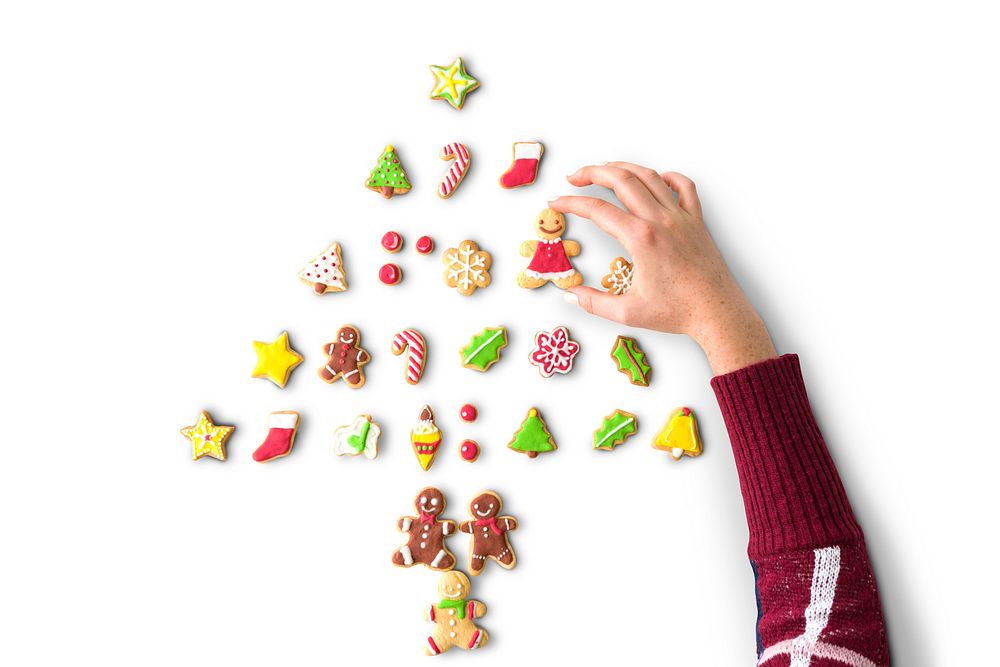 Christmas tree of cookies