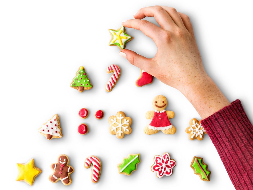 Christmas tree of cookies