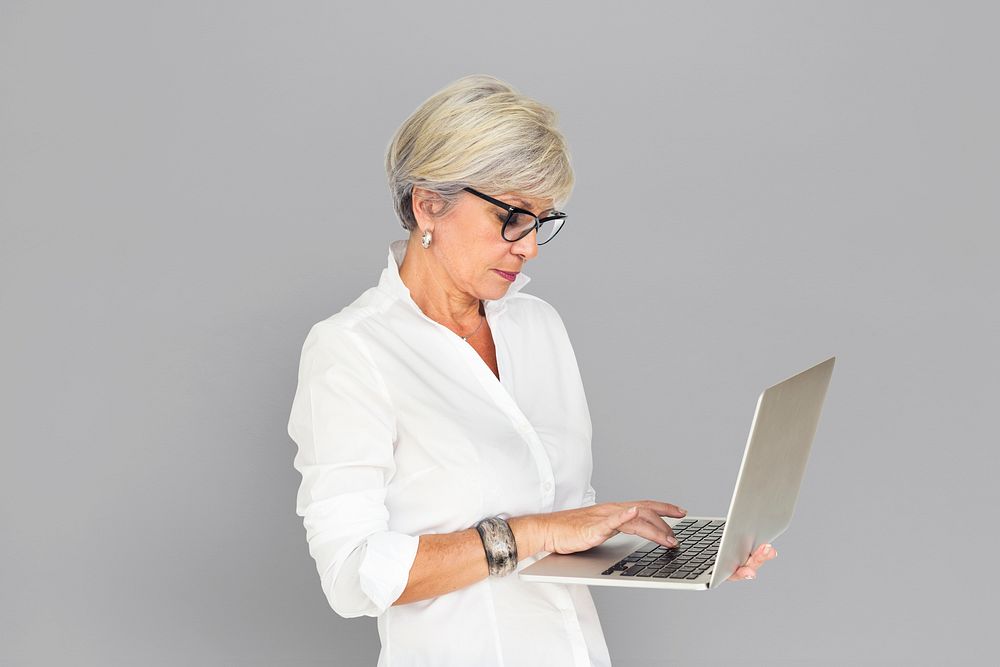 Businesswoman Laptop Technology Working Concept