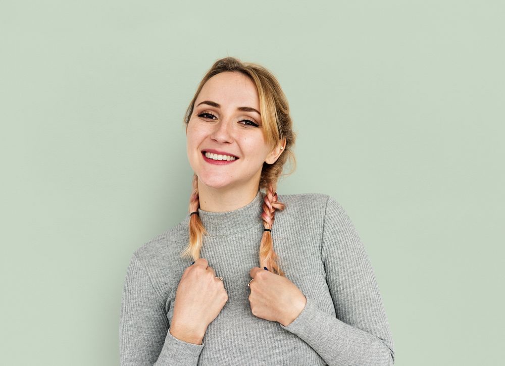 Woman Smiling Happiness Portrait Concept