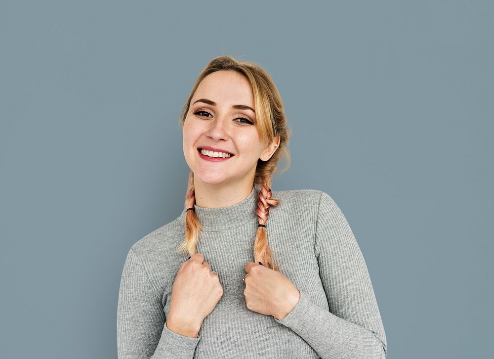 Woman Smiling Happiness Portrait Concept