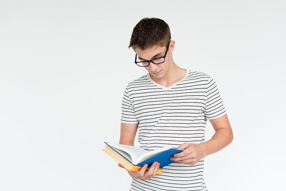 Men Read Book Hobby Leisure Concept
