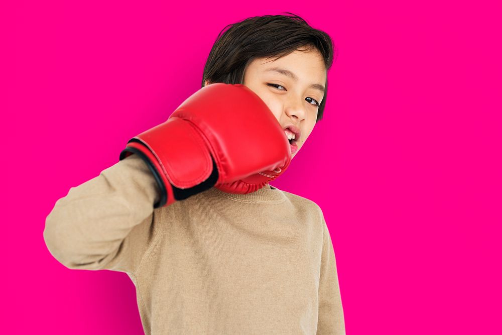 Little Boy Boxing Gloves Concept