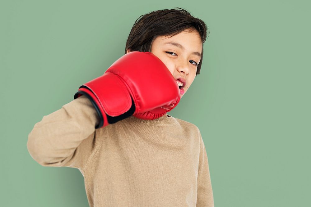 Little Boy Boxing Gloves Concept