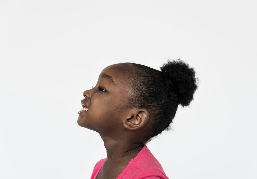 Portrait of young African American girl