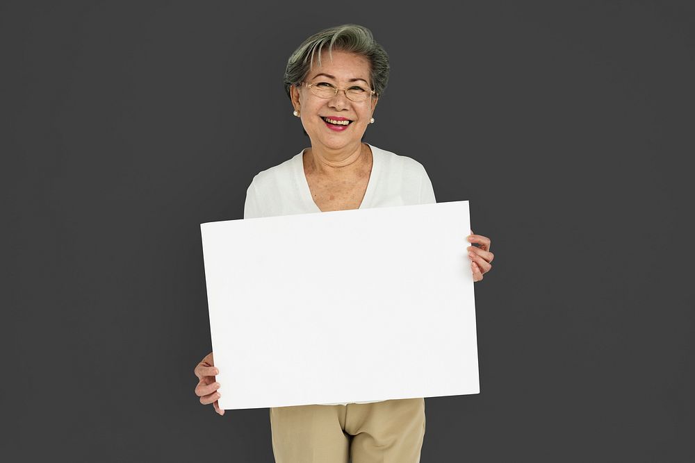 Woman Cheerful Studio Portrait Concept