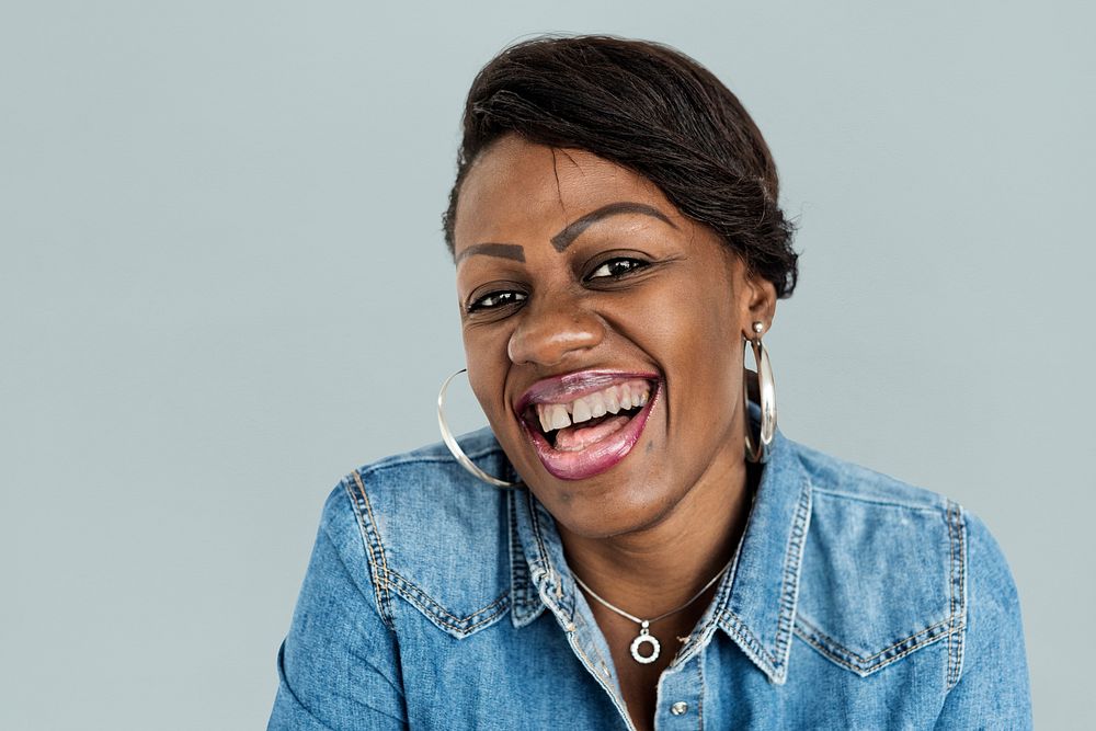 African Women Adult Smile Portrait Concept