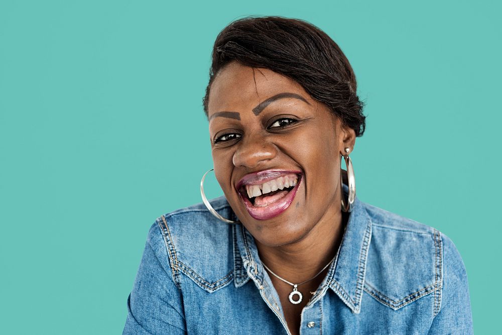 African Women Adult Smile Portrait Concept
