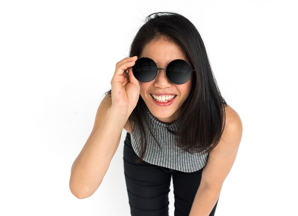 Asian Woman Smiling Happiness Portrait Concept