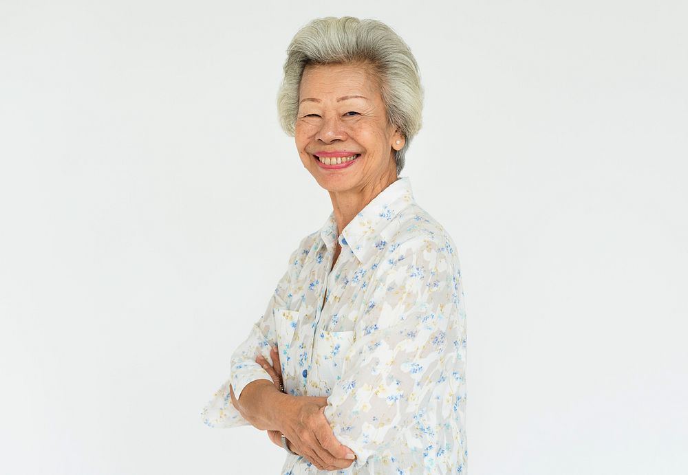 Studio portrait of an Asian woman
