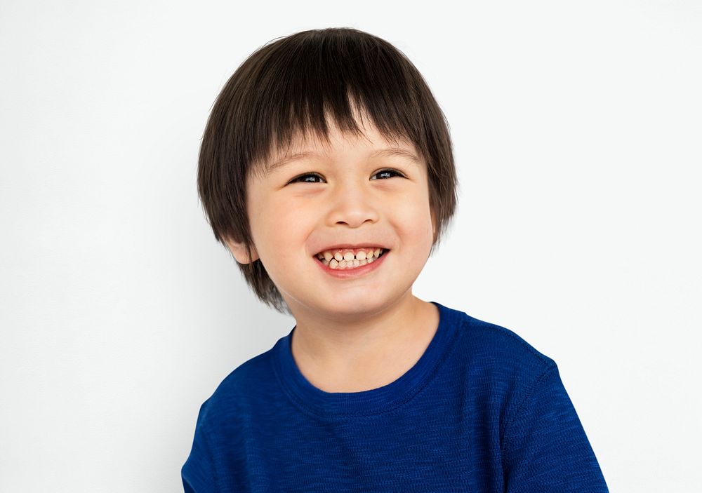 Portrait of a young Asian boy