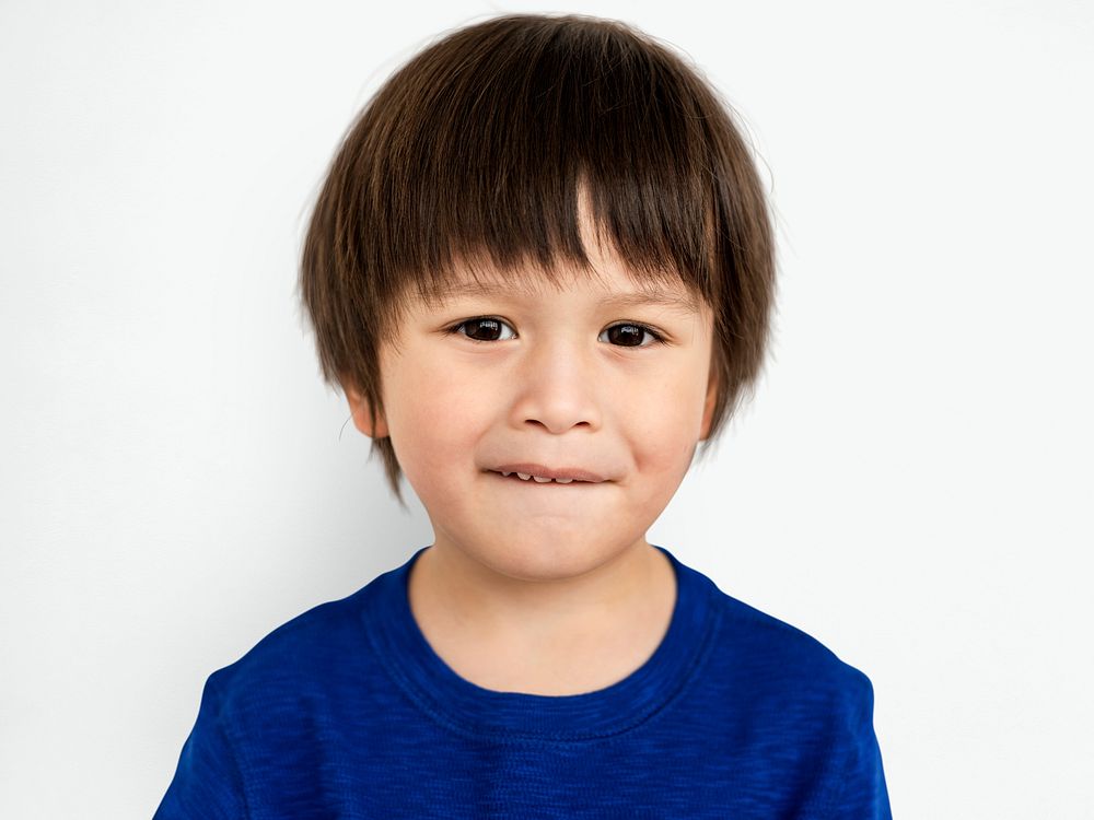 Portrait of a young Asian boy